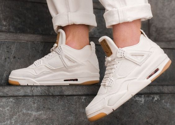 Air Jordan 4 Retro Levis White - Image 5