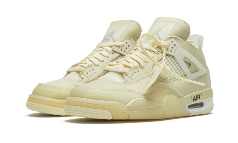 Alternative view of Air Jordan 4 Retro Off White Sail 1