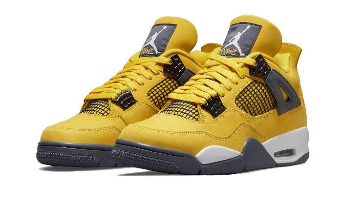 Alternative view of Air Jordan 4 Retro Tour Yellow Lightning