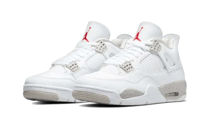 Alternative view of Air Jordan 4 Tech White White Oreo
