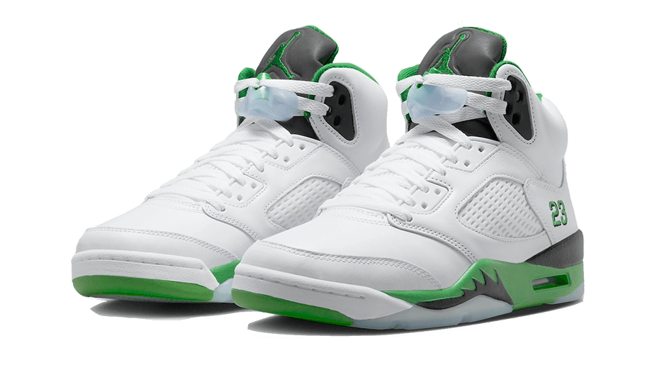 Alternative view of Air Jordan 5 Retro Lucky Green