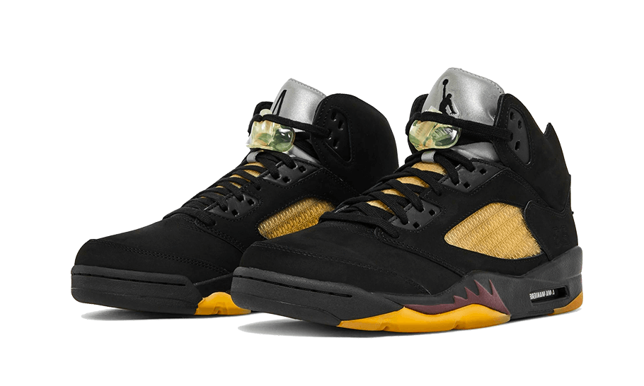 Alternative view of Air Jordan 5 Retro Sp My Way Black