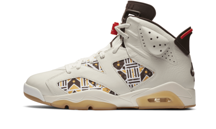 Air Jordan 6 Retro Quai 54 Sail Brown 2020 - Image 4