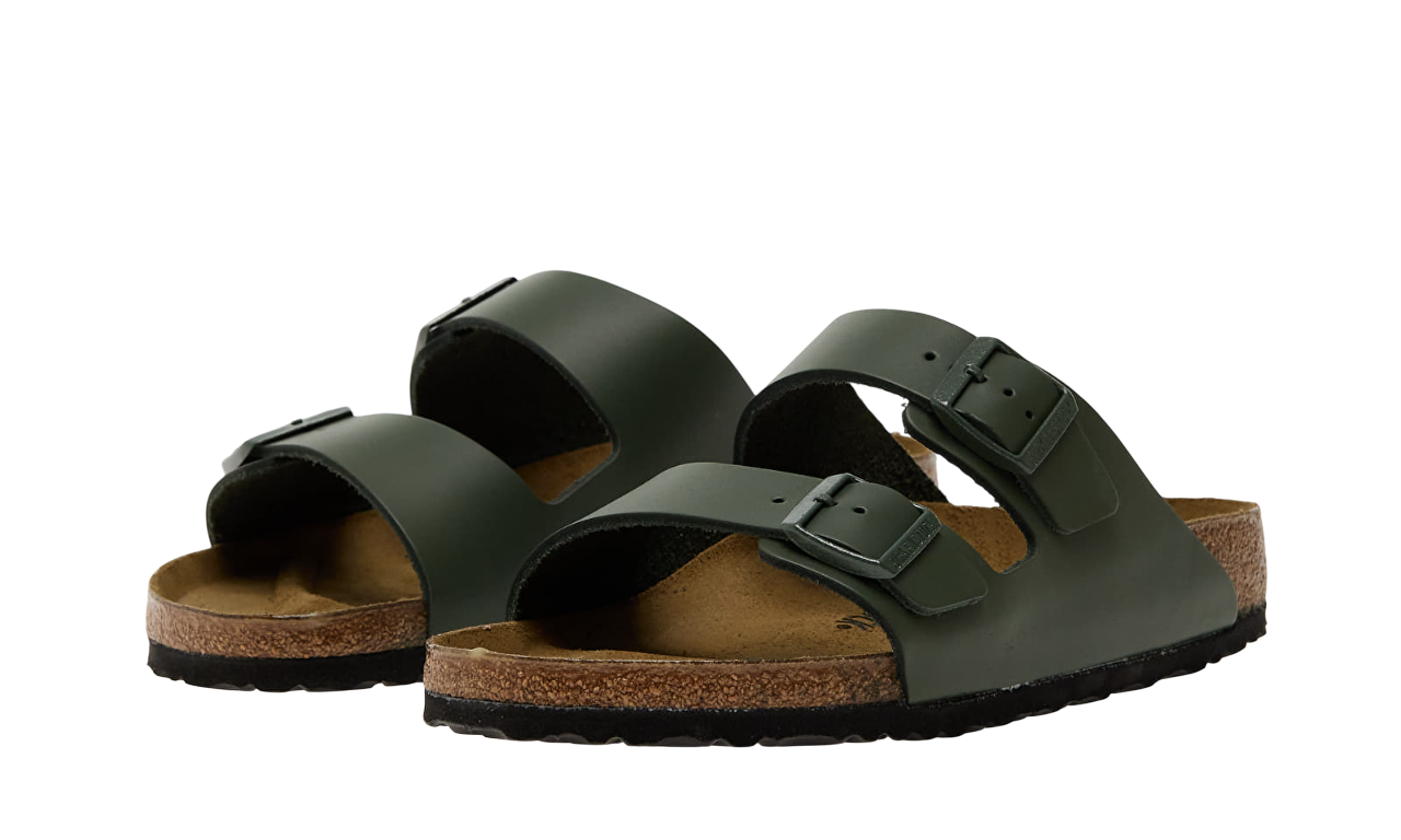 Birkenstock Arizona Natural Leather Green / Thyme - Image 5