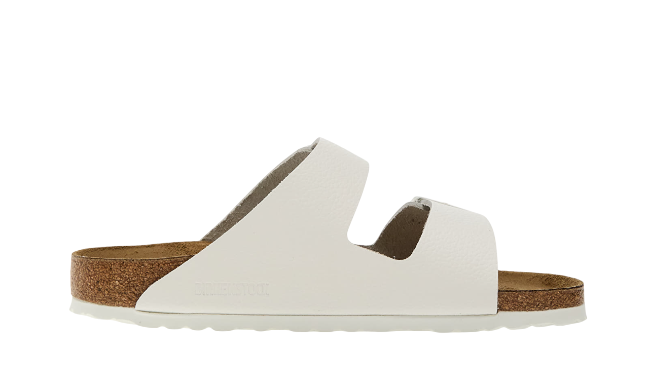 Alternative view of Birkenstock Arizona Natural Leather White