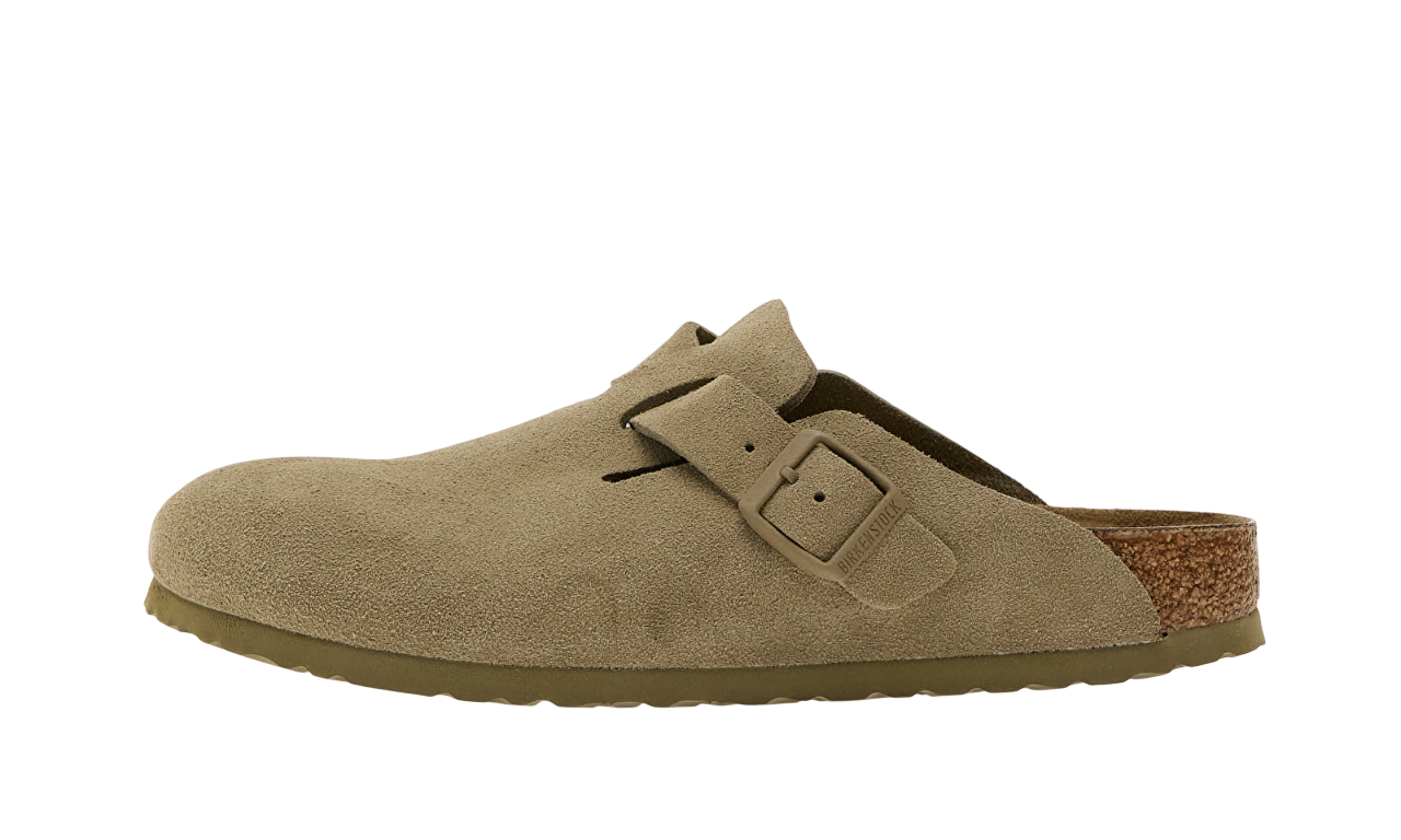 Birkenstock Boston Suede Leather Green