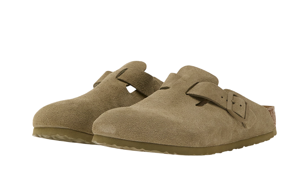 Birkenstock Boston Suede Leather Green - Image 5