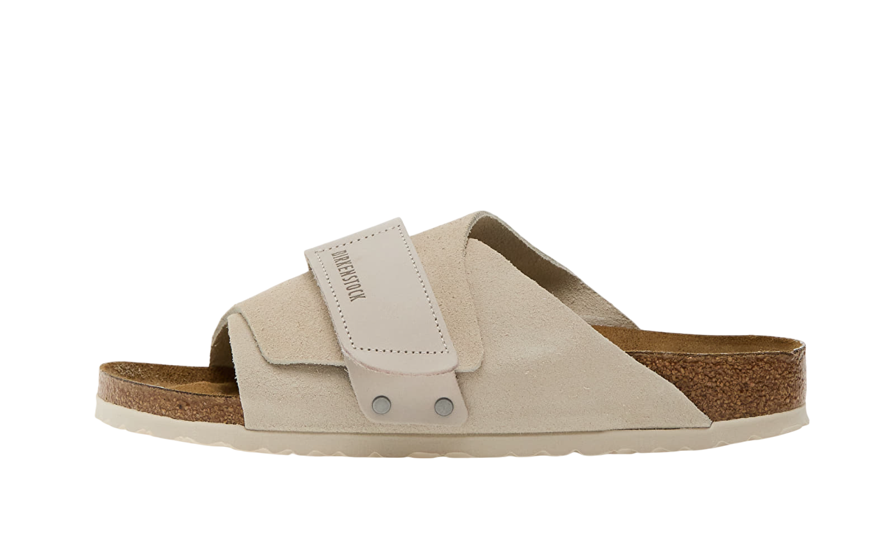 Birkenstock Kyoto Nubuck Leather/Suede Antique White