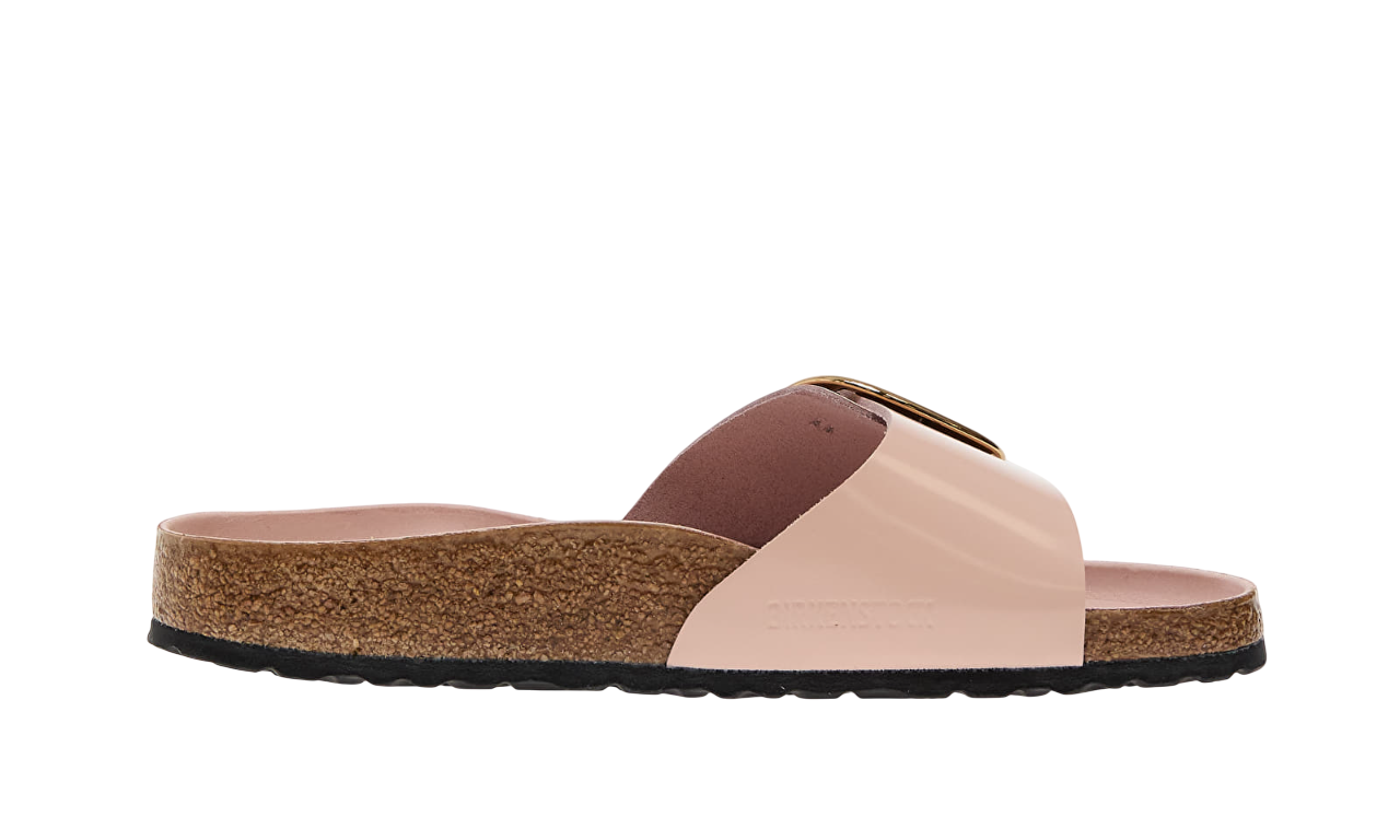 Alternative view of Birkenstock Madrid Big Buckle Natural Leather Patent Pink