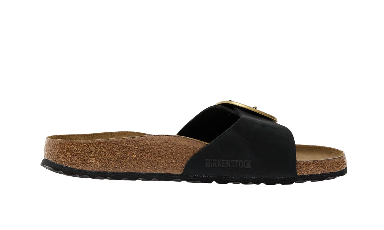 Alternative view of Birkenstock Madrid Big Buckle Nubuck Leather Black