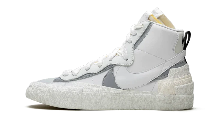 Blazer Mid Sacai White Gray