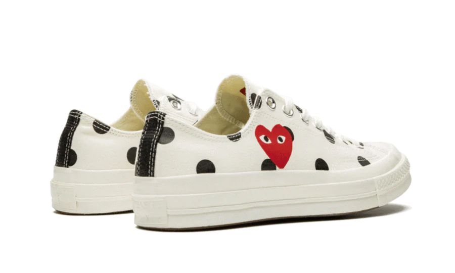 Chuck Taylor All Star 70S Ox Comme Des Garcons Play Polka Dot White - Image 3