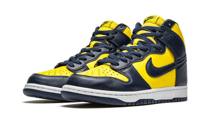 Alternative view of Dunk High Maize Blue Michigan
