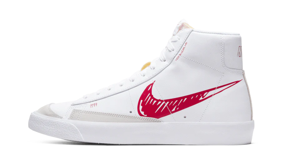 Mid Sketch Red Swoosh Blazer