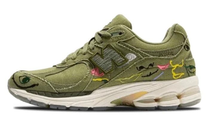 New Balance 2002R Bryant Giles Olive Green - Image 2