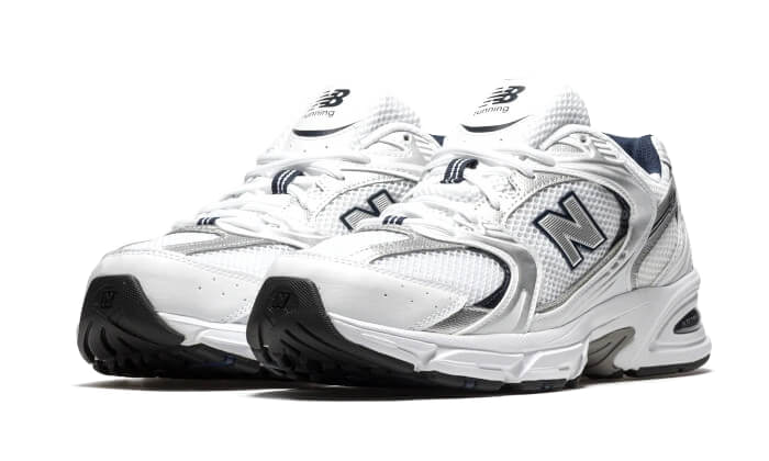 New Balance 530 White Grey Navy - Image 2
