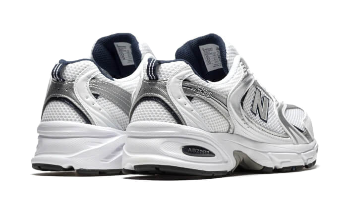 New Balance 530 White Grey Navy - Image 3