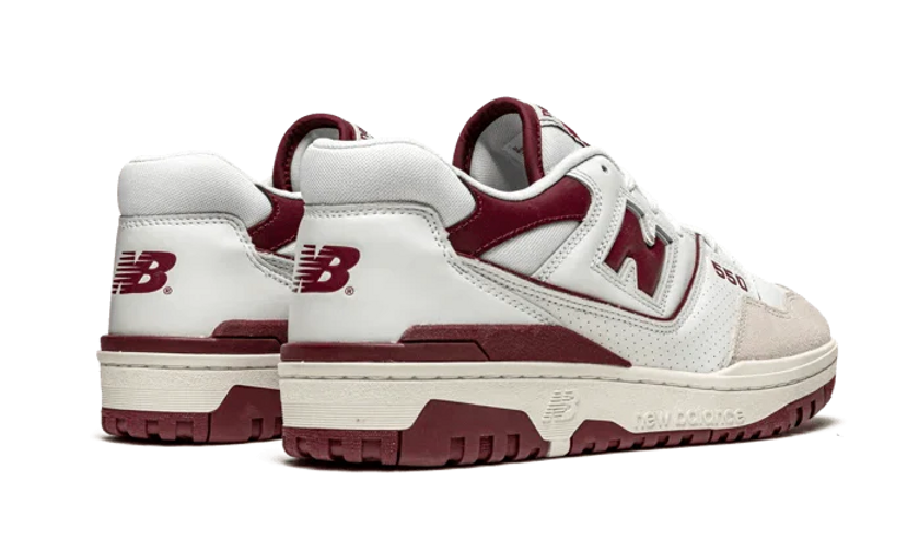 New Balance 550 Sea Salt Burgundy - Image 3