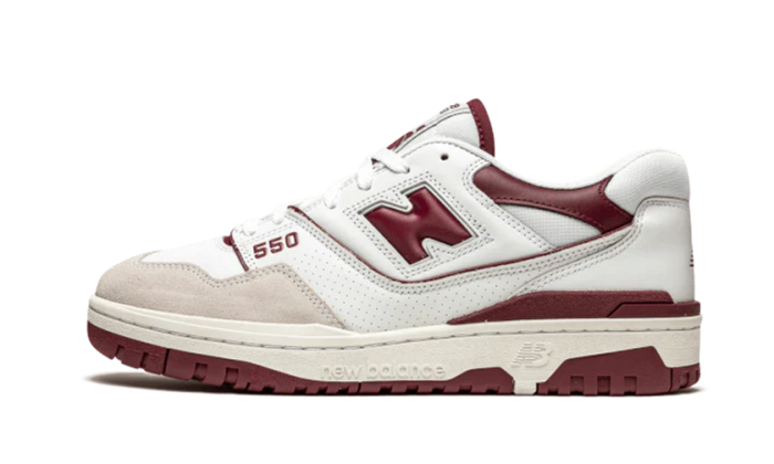 New Balance 550 Sea Salt Burgundy - Image 5