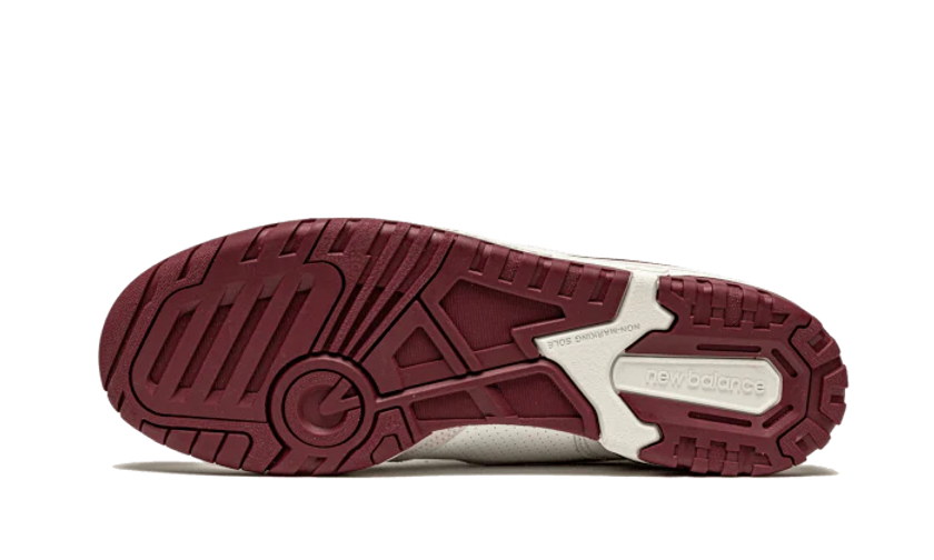 New Balance 550 Sea Salt Burgundy - Image 4