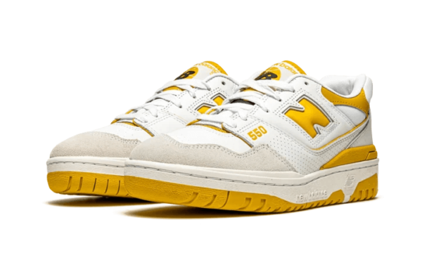 New Balance 550 Sea Salt Varsity Gold - Image 2