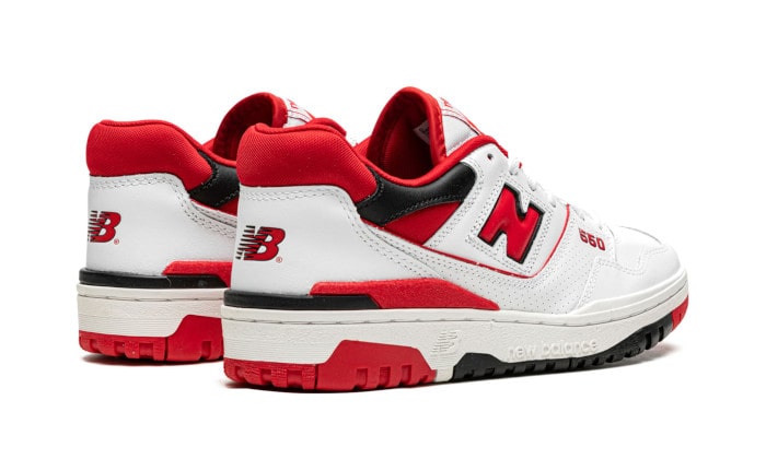 New Balance 550 White Red - Image 3
