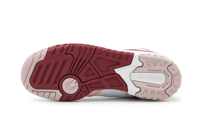 New Balance 550 White Scarlet Pink - Image 3