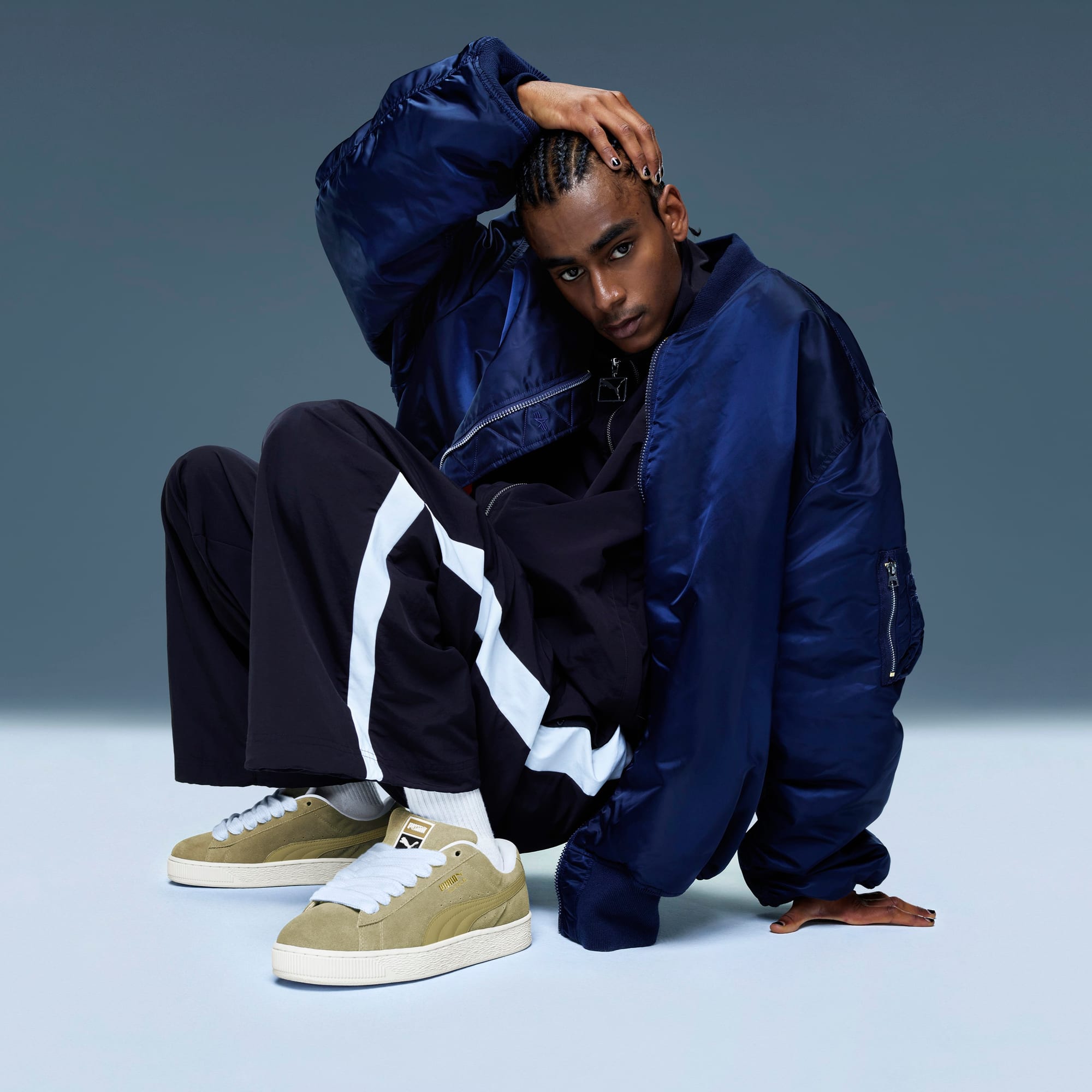 Suede Xl Sneakers Unisex Putty-Warm White - Image 8