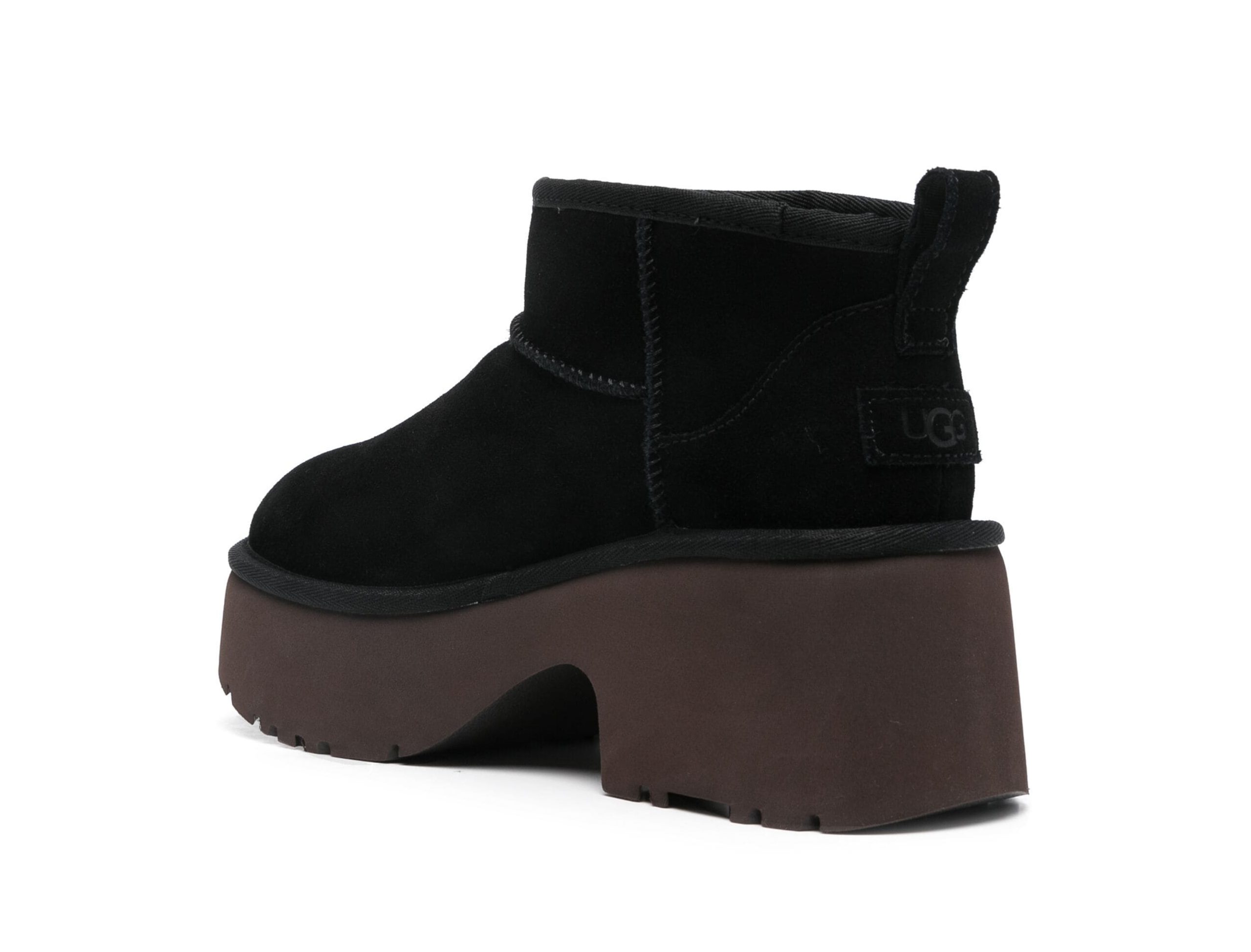 Ugg Classic Ultra Mini New Heights Boots Black - Image 3