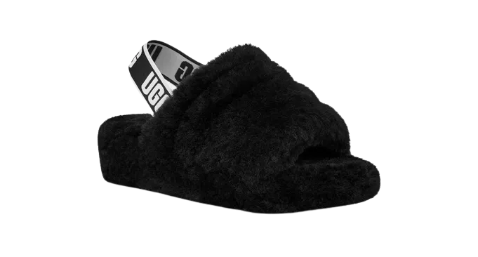 Alternative view of Ugg Fluff Yeah Slide Black
