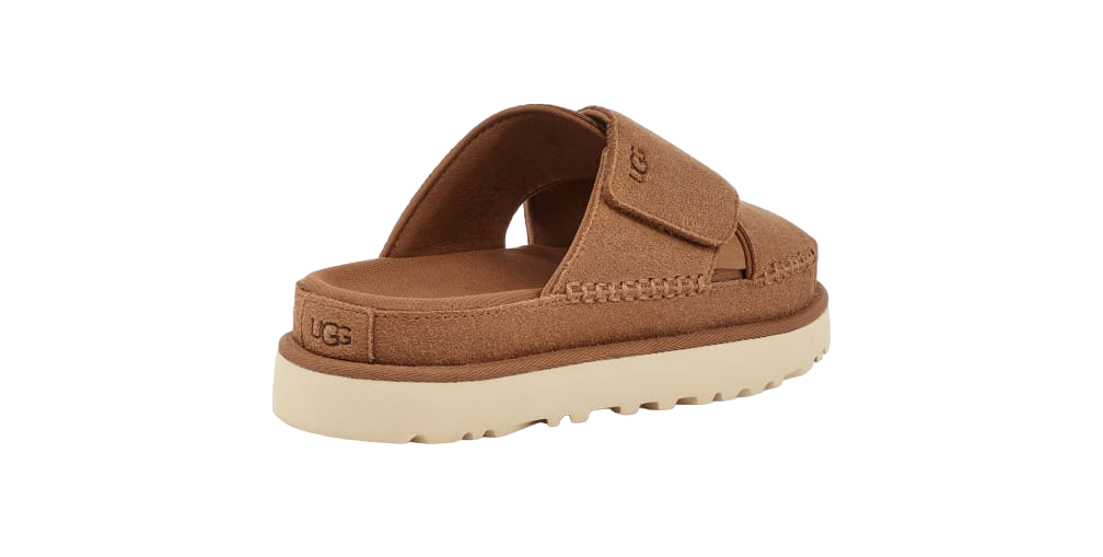 Ugg Women’S Goldenstar Cross Slide Chestnut - Image 4