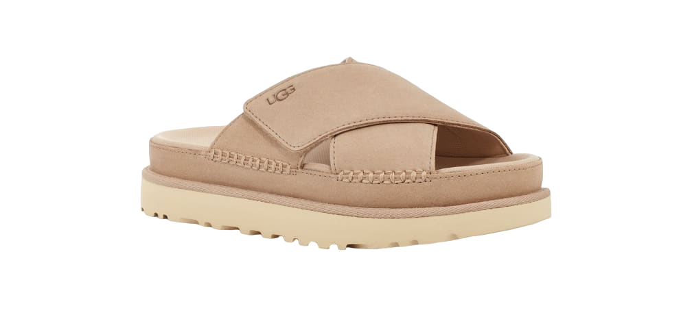 Alternative view of Ugg Women’S Goldenstar Cross Slide Driftwood