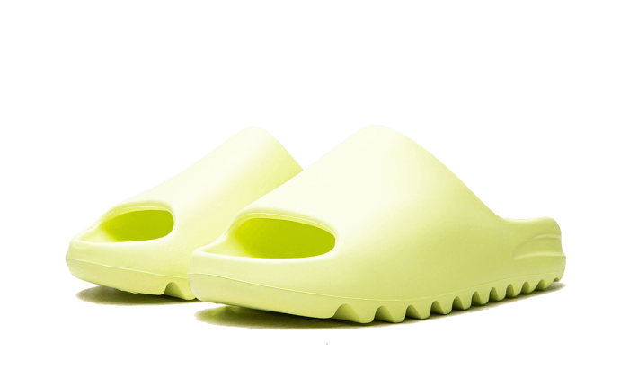 Alternative view of Yeezy Slide Glow Green Restock Pair 2022